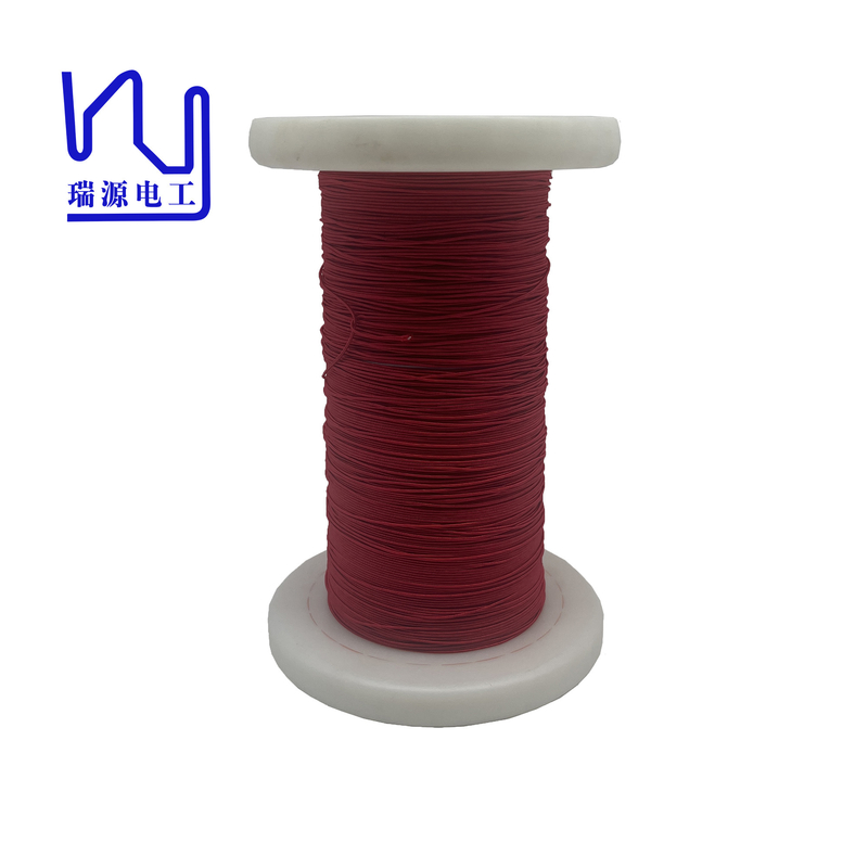 Red Silk Covered USTC Litz Wire 84 Strands for Audio Silver Conductor