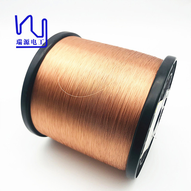 High Temperature 0.1mm Copper Litz Wire High Frequency Enameled Stranded