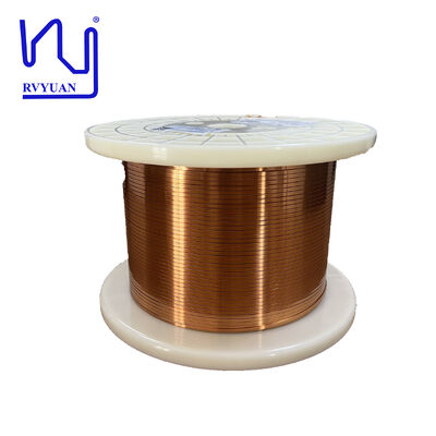 0.04 - 1.8mm Enamel Coated Copper Wire Super Flat / Rectangular Magnet Wire Insulated Solid IEC/GB/NEMA CN;TIA Rvyuan UEW