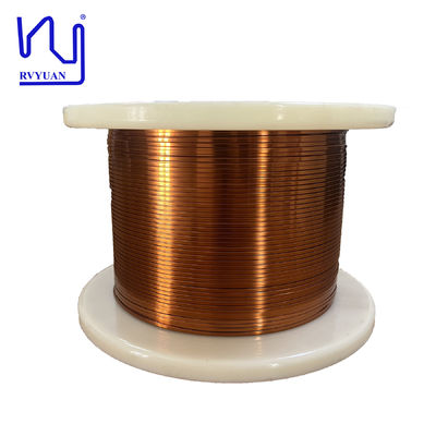 Alambre plano de cobre esmaltado autoadhesivo soldable de 0,2 mm x 5,0 mm para inductor