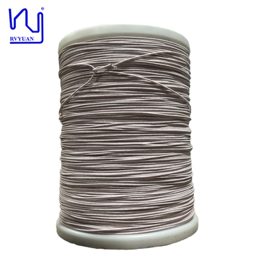 120 estrías personalizadas/0,10 mm de nylon servido alambre litz para transformadores de potencia