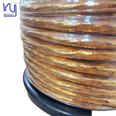 Cable de Litz con aislamiento PI/PET/ETFE de 0.32mmx528 con voltaje de ruptura de 6000V para transformadores y vehículos eléctricos