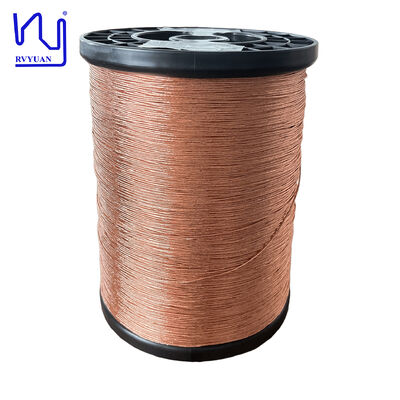 1UEW-H 0.1mm AWG38 alambre Litz esmaltado de 60 hebras para bobinas de transformadores con temperatura máxima de 180 °C
