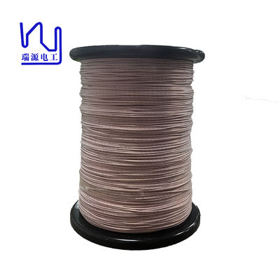 Cable Litz de Cobre Enfundado en PTFE Personalizado de 0.10mmX500 Hilos