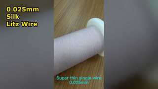 Alambre litz para servir de nailon 0.025mmx10 alambre litz cubierto de seda