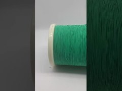 El color verde de la seda real cubierto con alambre litz 0.071mm * 84 conductor de cobre para audio de gama alta